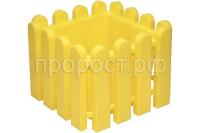 Кашпо Вологда 18,5*18,5*14,2см квадрат песочный  