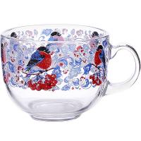 Кружка Снегири на рябине 480мл /2027-Д