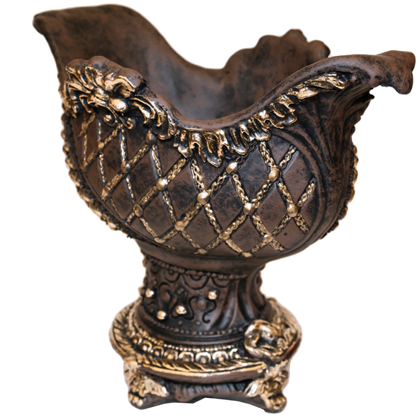 Ваза Бусинка бронза пластик 28*34*21см ПИ-126 Ваза Бусинка бронза пластик 28*34*21см ПИ-126