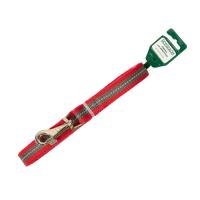 Поводок капрон 25мм*7м красный с серой полосой DONBARON Поводок капрон 25мм*7м красный с серой полосой DONBARON