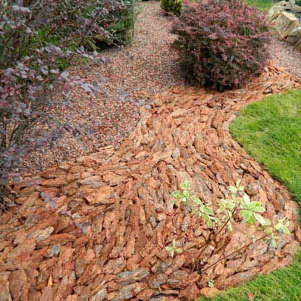 Кора лиственницы фракция 5-10см Крупная 60л Кора лиственницы фракция 5-10см Крупная 60л