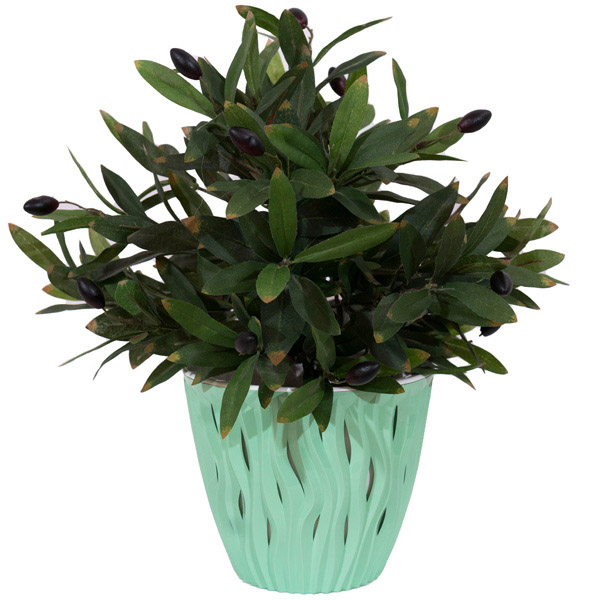 Кашпо Вдохновение 1,6л мята КШ-5660