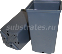 Горшок для рассады 2,1л черный квадратный (Роза) литье 12*12*19,5см КВ12Р Горшок для рассады 2,1л черный квадратный (Роза) литье 12*12*19,5см КВ12Р