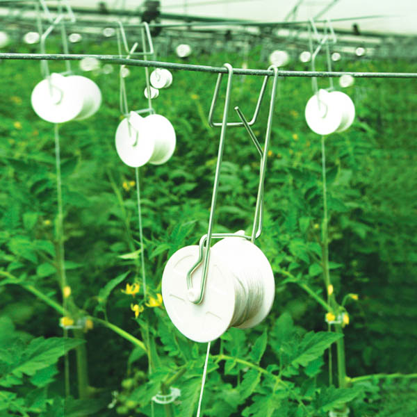 Приспособление для приспускания растений (крюк метал.+катушка с шпагатом 12м) Приспособление для приспускания растений (крюк метал.+катушка с шпагатом 12м)