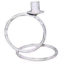 ДЕКОР Подсвечник Кольцо 1свеча бел серебро РЗДИ/1шт ДЕКОР Подсвечник Кольцо 1свеча бел серебро РЗДИ/1шт