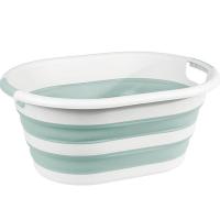 Таз ФЛЕКС 38л складной овальный морская волна М2515 /5шт/М-пласт 