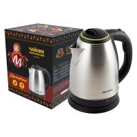 Чайник электр. 1,8л МАТРЕНА сталь, цветы МА-001 зеленый 005458 /12шт/ Чайник электр. 1,8л МАТРЕНА сталь, цветы МА-001 зеленый 005458 /12шт/