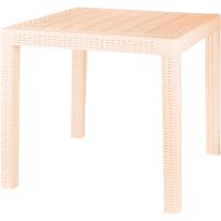 Стол Rattan 79*79*70см сливочный ING6183СЛВ  Стол Rattan 79*79*70см сливочный ING6183СЛВ