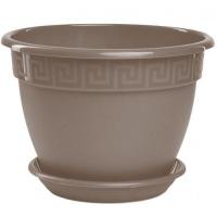 Цветочный горшок Антик 3,6л фраппе с поддоном 5PL0440 Цветочный горшок Антик 3,6л фраппе с поддоном 5PL0440