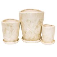 Агат белый из 3-х 