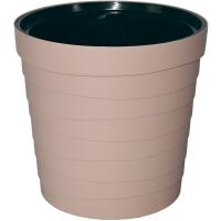 Кашпо Дюна 11л темно-бежевый с вставкой 02097 /5шт/Милих Кашпо Дюна 11л темно-бежевый с вставкой 02097 /5шт/Милих