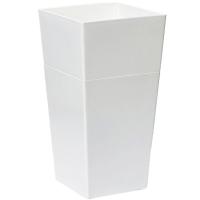 Кашпо Астра 1,8л белый с вставкой /6шт/ДТ