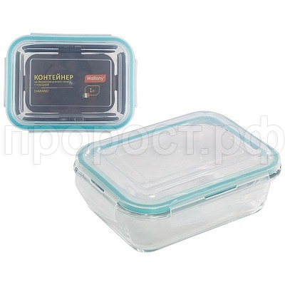 Контейнер "DIAFANO" 1л жаропр стекла с крышкой Mallony Контейнер "DIAFANO" 1л жаропр стекла с крышкой Mallony