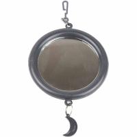 Игрушка д/птиц Zoo-M Зеркало большое с пластиковым подвесом блистер серое/5015 Игрушка д/птиц Zoo-M Зеркало большое с пластиковым подвесом блистер серое/5015