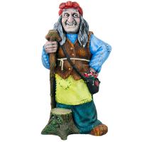 Баба Яга с пеньком 75см Ф093 Баба Яга с пеньком 75см Ф093