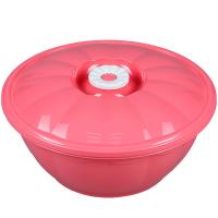 Таз 4,5л с крышкой розовый/03100/Арз Таз 4,5л с крышкой розовый/03100/Арз