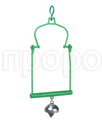 Качели для попугаев с металлическим колокольчиком Качели для попугаев с металлическим колокольчиком