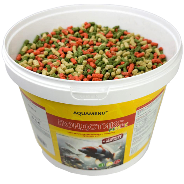 Рыбы ведро Аква меню Пондстикс Микс 35л/9кг ЧЗ Рыбы ведро Аква меню Пондстикс Микс 35л/9кг ЧЗ