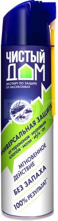Аэрозоль Чистый Дом универсальный 600мл с трубочкой Аэрозоль Чистый Дом универсальный 600мл с трубочкой