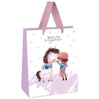 Пакет подарочный 11*14*6,5см "Magic is everywhere" отд. фольгой белый крафт MESHU /Рельеф Пакет подарочный 11*14*6,5см "Magic is everywhere" отд. фольгой белый крафт MESHU /Рельеф