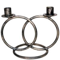 ДЕКОР Подсвечник Кольцо 2 свечи антик золото РЗДИ/1шт ДЕКОР Подсвечник Кольцо 2 свечи антик золото РЗДИ/1шт