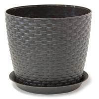 Кашпо РОТАНГ 4,7л коричневый М 3083 Кашпо РОТАНГ 4,7л коричневый М 3083