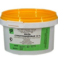Мазь Стрептоцидовая 10% 200гр Мазь Стрептоцидовая 10% 200гр