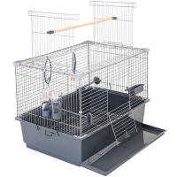 Клетка д/птиц ГОВОРУН-1 60*40**41см разборная серая/4705сер-хром/Дарэлл Клетка д/птиц ГОВОРУН-1 60*40**41см разборная серая/4705сер-хром/Дарэлл