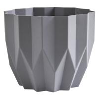 Кашпо Геометрия 5,8л серый жемчуг с дренаж. вставкой КШ-5815 /10шт/ПП Кашпо Геометрия 5,8л серый жемчуг с дренаж. вставкой КШ-5815 /10шт/ПП