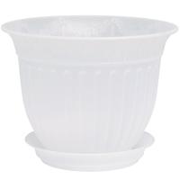 Цветочный горшок Виноград 0,5л прозрачный с поддоном 5PL0127 