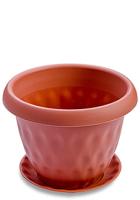 Кашпо "Розетта" 0,9л терракот С125ТЕР Кашпо "Розетта" 0,9л терракот С125ТЕР