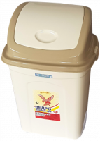 Ведро 12л д/мусора слоновая кость-капучино  Ведро 12л д/мусора слоновая кость-капучино