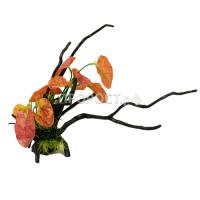 Грот Decor 205 Коряга с растением 40*12*33см  Грот Decor 205 Коряга с растением 40*12*33см