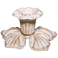 ДЕКОР Подсвечник Цветок бел золото РЗДИ/1шт ДЕКОР Подсвечник Цветок бел золото РЗДИ/1шт