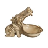 Подставка декор Бегемот (слоновая кость+золото) 718559/I174 Подставка декор Бегемот (слоновая кость+золото) 718559/I174