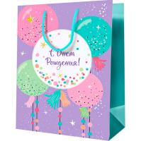 Пакет подарочный 26*32*12см "Воздушные шары" ламинир. MESHU /MS_52169/Рельеф