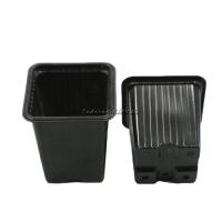 Горшок для рассады 0,23л черный квадратный 7*7*8см Горшок для рассады 0,23л черный квадратный 7*7*8см