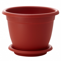 Цветочный горшок Борнео 12,7л терракот с поддоном ING42034