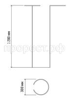 опора для цветов d30 120  опора для цветов d30 120