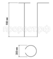 опора для цветов d30_90 опора для цветов d30_90