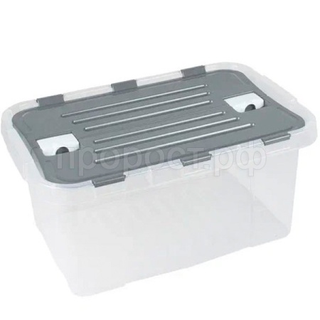 Контейнер д/хранения 10л серый двойная крышка /36767/VERDE Контейнер д/хранения 10л серый двойная крышка /36767/VERDE