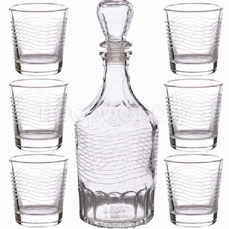 Набор для вина Мираж 7 предметов /1230-Г Набор для вина Мираж 7 предметов /1230-Г