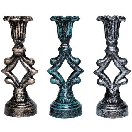 ДЕКОР Подсвечник Ампир антик зеленый РЗДИ/1шт ДЕКОР Подсвечник Ампир антик зеленый РЗДИ/1шт