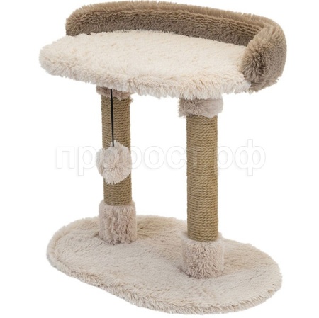 Когтеточка Лежанка ПУХ-1 с двумя столбиками джут,пушистый мех 58*36*39см/82054 коричневая/Дарэленд Когтеточка Лежанка ПУХ-1 с двумя столбиками джут,пушистый мех 58*36*39см/82054 коричневая/Дарэленд