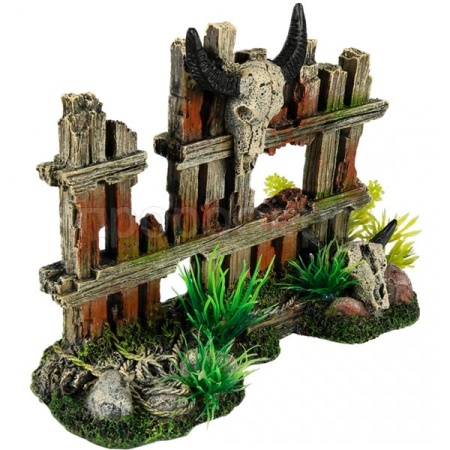 Грот AQUA DELLA Череп с рогами на ограде коричневый 19.2x7.5x13.5см (Бельгия) 234/448977 Грот AQUA DELLA Череп с рогами на ограде коричневый 19.2x7.5x13.5см (Бельгия) 234/448977