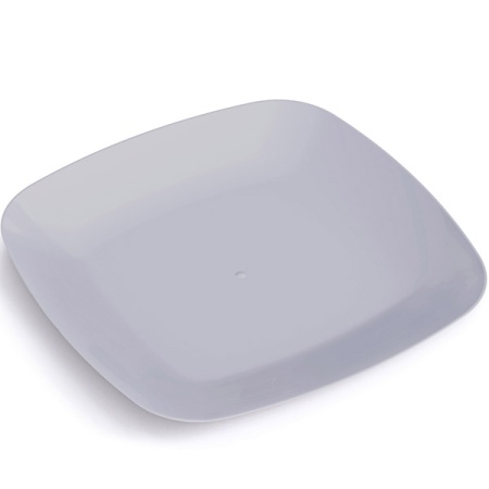 Тарелка Квадро плоская серый М8045 /25шт/ Альтерн Тарелка Квадро плоская серый М8045 /25шт/ Альтерн