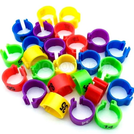 Кольцо д голубей 8мм с номером в ассортименте Кольцо д голубей 8мм с номером в ассортименте