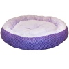 Лежанка ватрушка плюш фиолетовый горох 70*17см/DONBARON Лежанка ватрушка плюш фиолетовый горох 70*17см/DONBARON