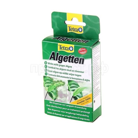 Средство для аквариумной воды против водорослей Tetra Algetten 12 таблеток/140349 Средство для аквариумной воды против водорослей Tetra Algetten 12 таблеток/140349
