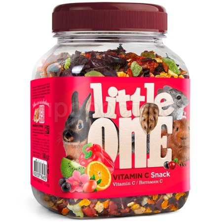 Лакомство д/грыз Литтл Ван Витамин С ягоды, фрукты, овощи 160г банка/6шт/ Лакомство д/грыз Литтл Ван Витамин С ягоды, фрукты, овощи 160г банка/6шт/